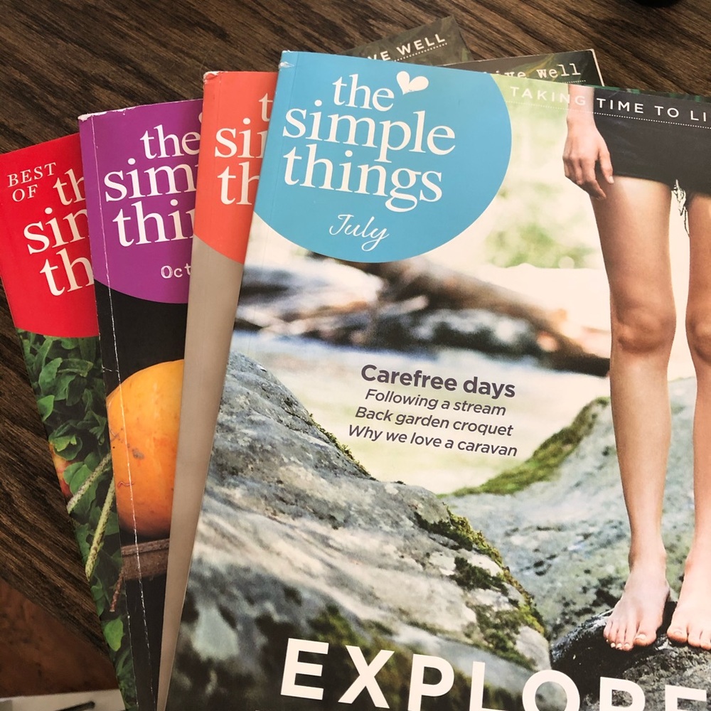 Recent copies of the simple things magazine